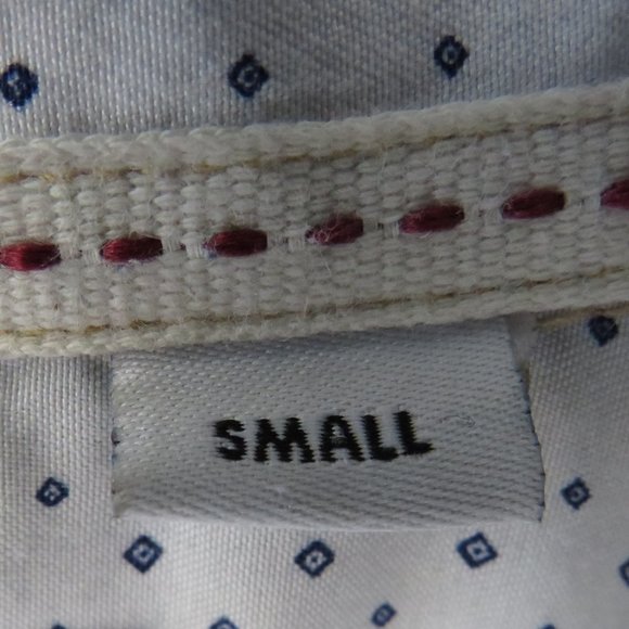 Craft + Flow* Men's Short Sleeve Button Down Curved Hem Pocket BOHO Shirt~ Small - Picture 4 of 14